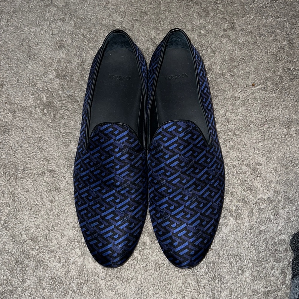 Versace slip on dress shoes